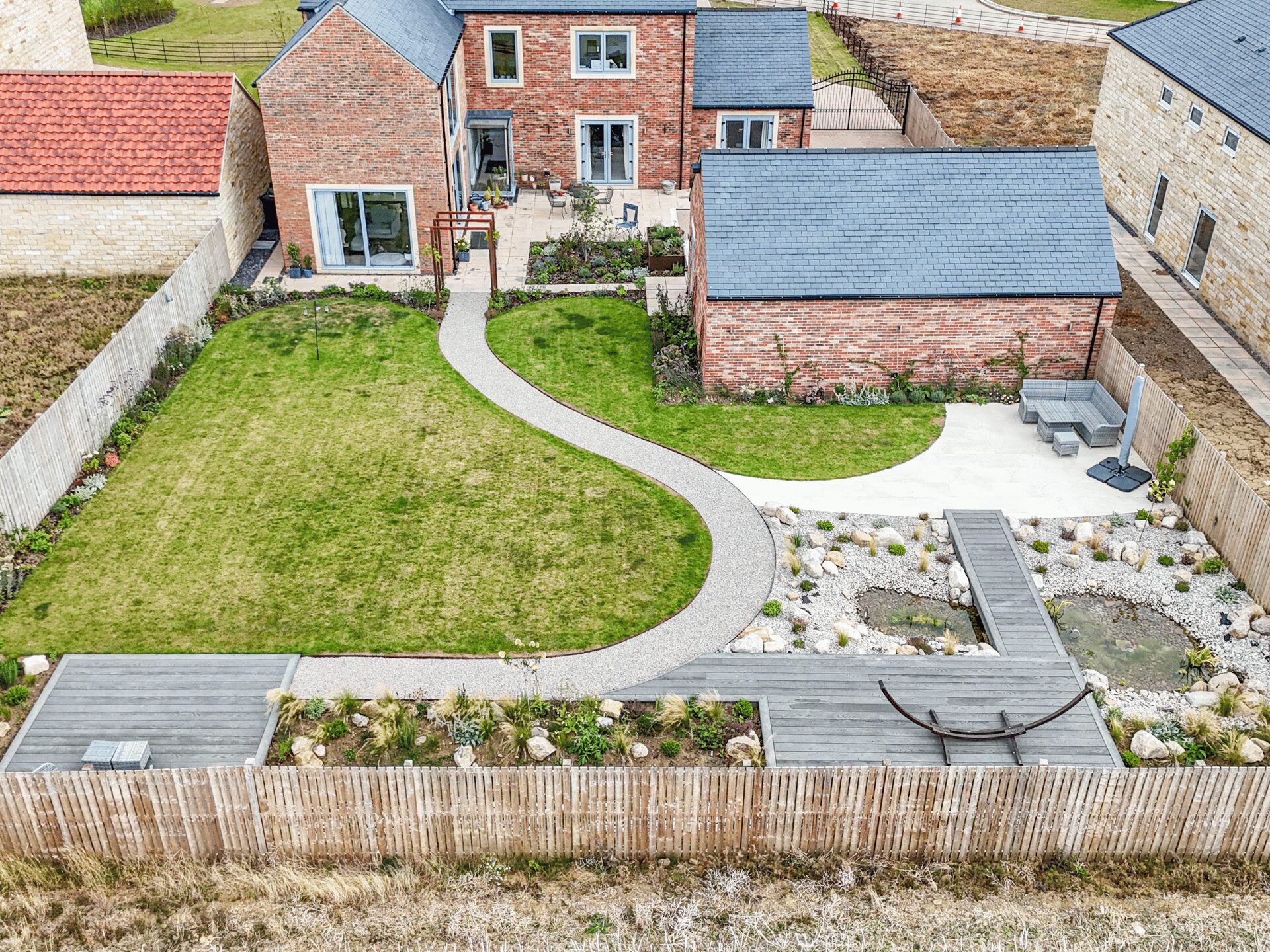 Pond Boardwalk Garden Middleton Tyas Sam Nattress (14)