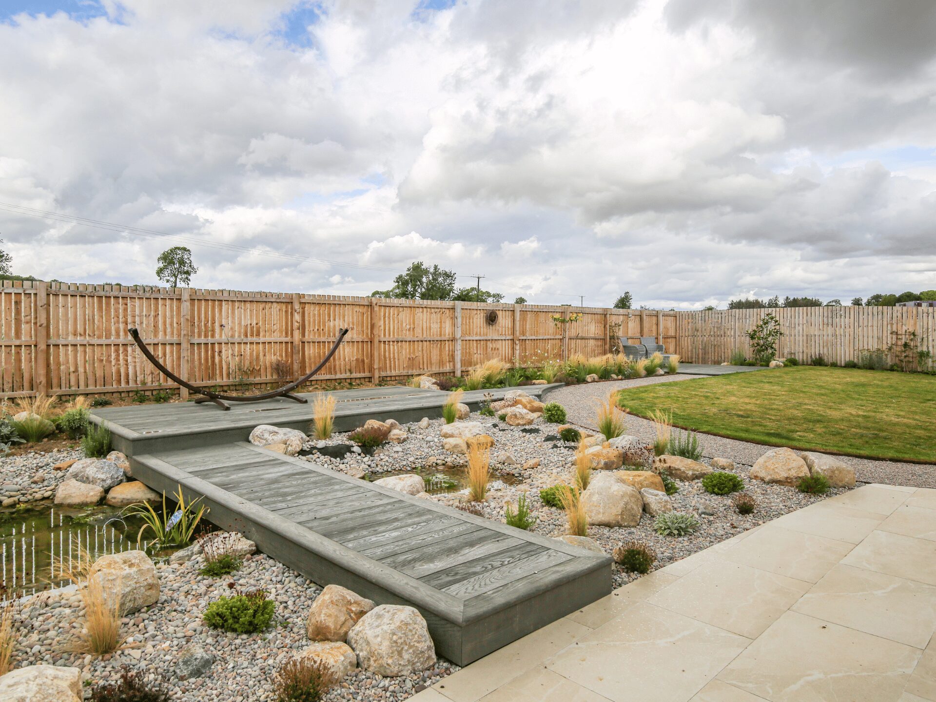 Pond Boardwalk Garden Middleton Tyas Sam Nattress (4)