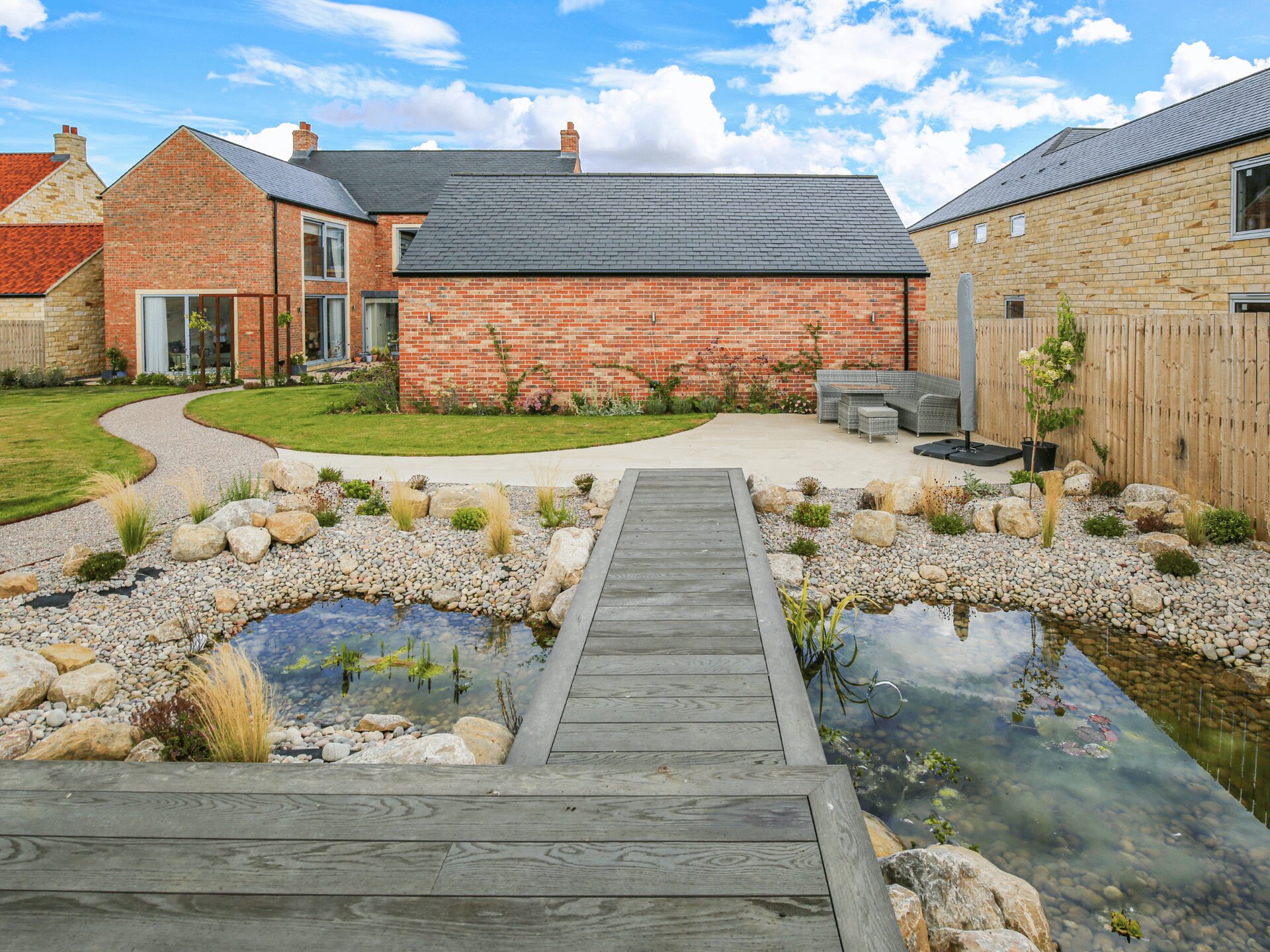 Pond Boardwalk Garden Middleton Tyas Sam Nattress (5)